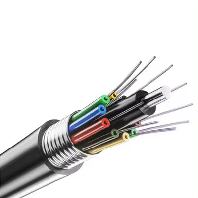 2-144 Core Armoured Optical Fiber Cable GYTA Stranded Loose Tube For Aerial Duct