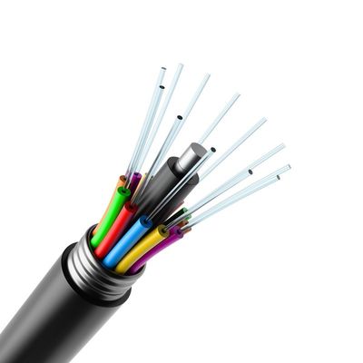 Outdoor 48 Core Single Mode Aerial Duct Armored GYTA Fiber Optic Cable