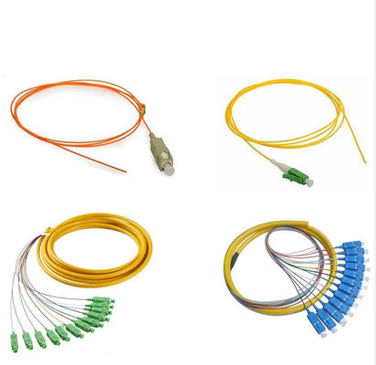 Kwaliteit  FTTH OEM 62 5 125um Fiber Optic Pigtail SC APC Connector for Telecom Networks fabriek