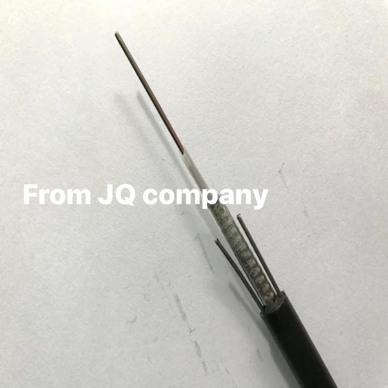 Customized GYXTW Armored  2 4 6 8 12 24 Core  Single Mode Fiber Optic Cable 6mm 7mm 8mm With Messenger
