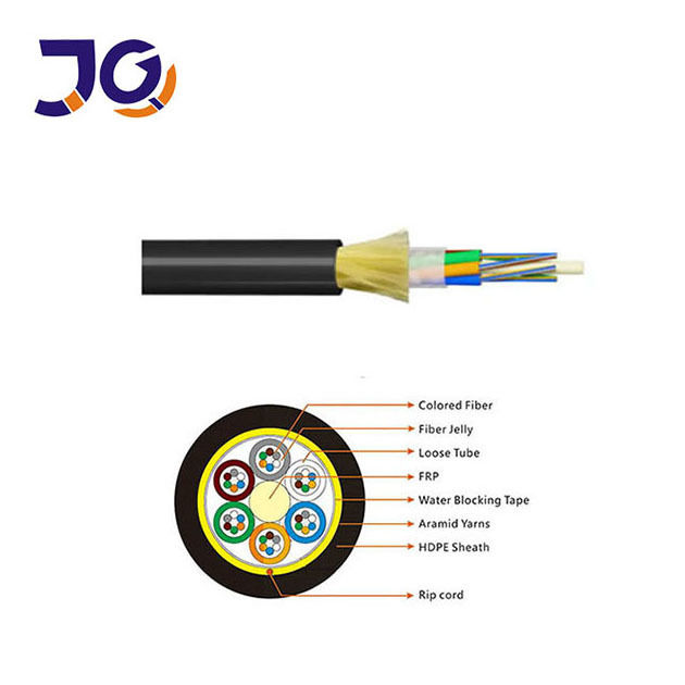 ADSS Fiber Optic Cable 96 Core PE Sheath 600m Span