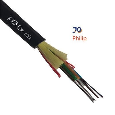 FRP ADSS Outdoor Fiber Optic Cable HDPE In de schede gestoken met aramidegaren