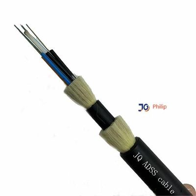 12 kern Openlucht Enige Wijze SM 9/125 G652D ADSS 12 Vezel Optische Kabel ADSS