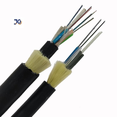 Boven Openlucht HDPE Geen Singlemode ADSS de Vezel Optische Kabel van Metaal 12/24/36/48 Kernen