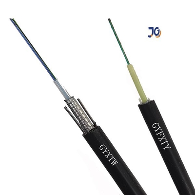 Openlucht Gepantserde van de het Staaldraad van de Vezelkabel GYXTW Singlemode de Vezel Optische Kabel