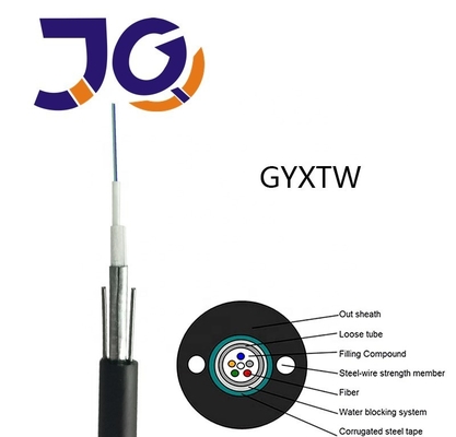 2 4 6 8 10 12 van de de wijzevezel van de 24 kerngyxtw kabel de gepantserde enige optische kabel
