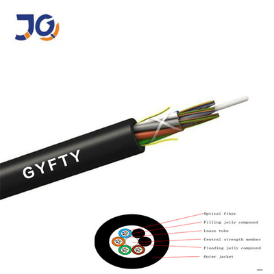 GYFTY 24 de Ondergrondse Kabel G652D 12 24 van FO Unarmoured 48 Vezel Optische Kabel