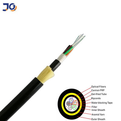 Vezel Optische Kabel ADSS 12 24 48 96 de Vezel Optische Kabel van de Kern Enige Wijze ADSS