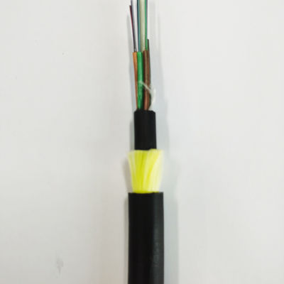Single Jacket ADSS Optical Aerial Fiber Cable Single Mode Aramid Garne Sterkte