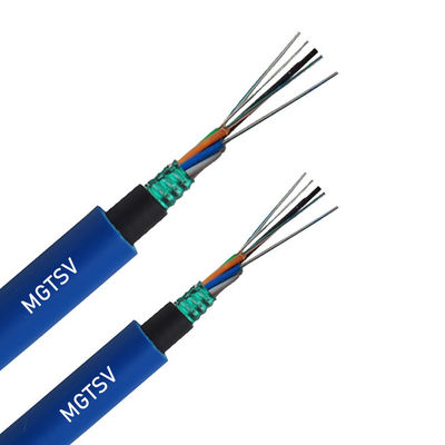 Koolmijnverzorgde glasvezel-optische kabel 12 24 48 96 144 Kern LSZH Jacketed Fireproof Optical Fiber Mining Cable