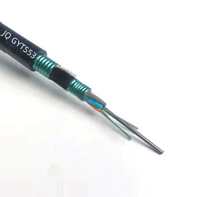 12 24 48 96 Core Single Mode G652d Buitenkanalen Aerial Glasvezel Kabel GYTA53 GYTS53