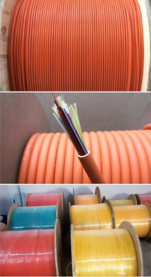 LSZH-optische kabel voor binnenruimten met 4 kernen, 6 kernen, 8 kernen, 12 kernen, 24 kernen, 48 kernen, enkelmodus-optische vezelkabel