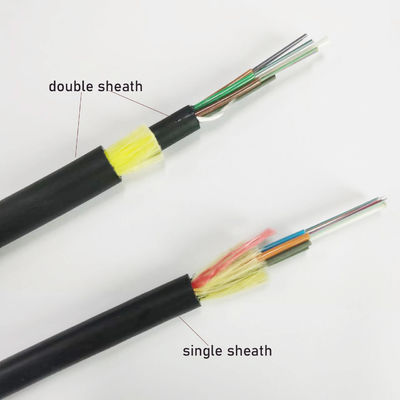 Adss Single Mode Aerial Fiber Optic Cable 6 8 12 24 48 Core Cable Adss G652D G657A1 Outdoor Fiber Optic Kabels