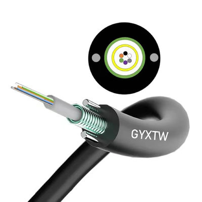 Buitenaardse luchtverzorging GYXTW glasvezelkabel 6 8 12 kern 24 kern glasvezelkabels