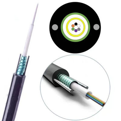 4 6 8 12 24 kern GYXTW Stalen band Bepantserde buitenoptische glasvezelkabel