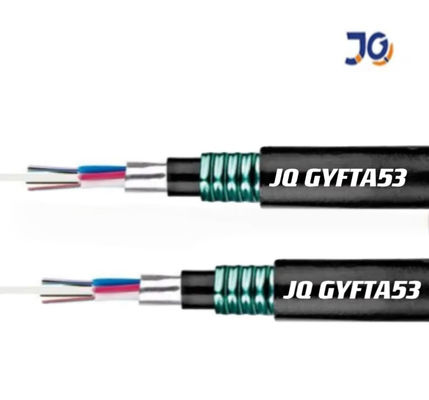 Ondergrondse rechtstreeks begraven FRP Strength Member Double Armored Fiber Optic Cable GYFTA53