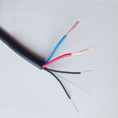 OEM Composite Fiber Cable Optieke vezel + stroomkabel 4 8 12 24 Core Hybrid Power Fiber Optieke kabel