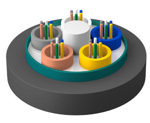 Buitenaardse pantserde glasvezelkabel GYTZS Vlamwerend jasje LSZH Buitenste omhulselkabel
