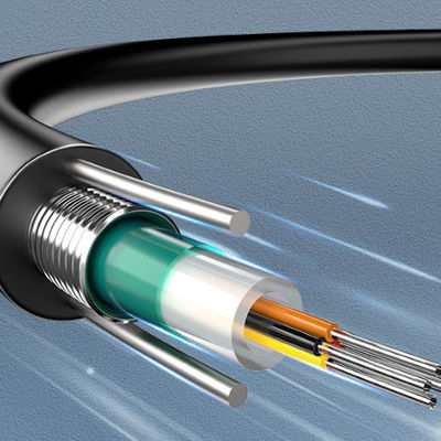 2 4 6 8 16 24 Kern Aerial Armored Fiber Optic Cable Gyxtw Gyxtw53 Uni Tube Single Mode communicatiekabel
