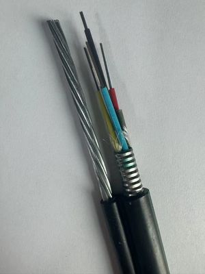 Buitengevende overhead zelfdragende figuur 8 Glasvezelkabel GYTC8S GYXTC8S GYFTC8S Stalen band gewapende glasvezelkabel