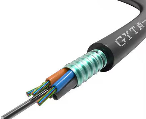 2 4 6 8 24 32 48 Kernen Gepantserde glasvezelkabel GYTA Ondergrondse glasvezelkabel