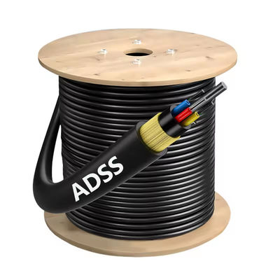 Warm verkrijgbaar Single-mode Aerial Fiber Optic Cable 12 24 48 96 144 Kern van glasvezel adss/asu/gyxtw/gyta voor kanaal