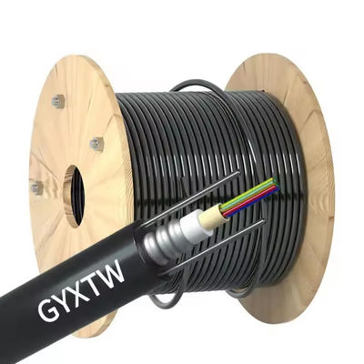 Warm verkrijgbaar Single-mode Aerial Fiber Optic Cable 12 24 48 96 144 Kern van glasvezel adss/asu/gyxtw/gyta voor kanaal