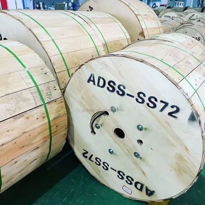 OEM Fabrieksvoorziening 144 Core ADSS Outdoor Aerial Optical Fiber Cable 1KM 2KM 3KM Prijs