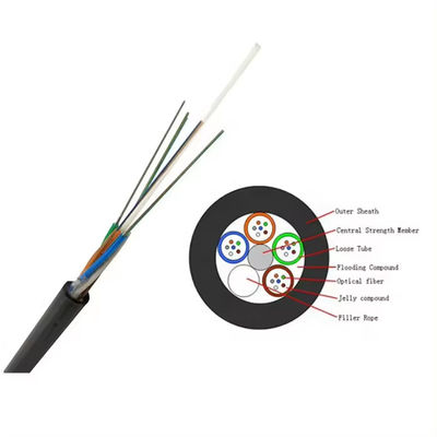 Warm verkopen 48 Core SM GYFTY niet-gorderde glasvezel optische kabel voor leidingen en ondergrondse