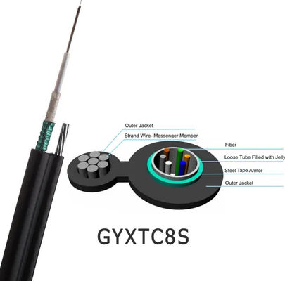 48 Core GYTC8S zelfdragende antenne figuur 8 Glasvezelkabel