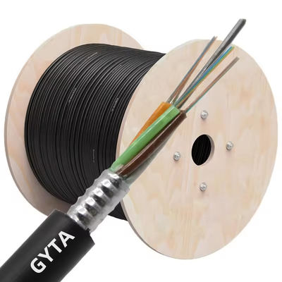 Warm verkoop 12 Core GYTA GYTS Stranded Loose Tube Gepantserde SingleMode MultiMode Outdoor Fiber Optic Cable