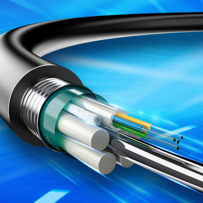 Buitenaardse 48-kern Single Mode Aerial Duct Gepantserde GYTA Glasvezelkabel