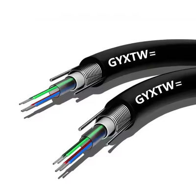 8 Core GYXTW G657A G652D SM Outdoor Aerial Fiber Optic Cable met twee draden 1km Prijs