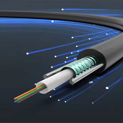 8 Core GYXTW G657A G652D SM Outdoor Aerial Fiber Optic Cable met twee draden 1km Prijs