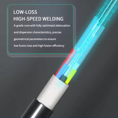 Groothandelsprijs GYFTY 12 Core Single Mode Outdoor Aerial Fiber Optic Cable Prijs Per Meter