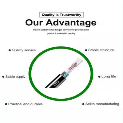 Buitenaardse gebrandmerkte stalen band glasvezelkabel GYTS GYTA 96 kern luchtkanal glasvezelkabel