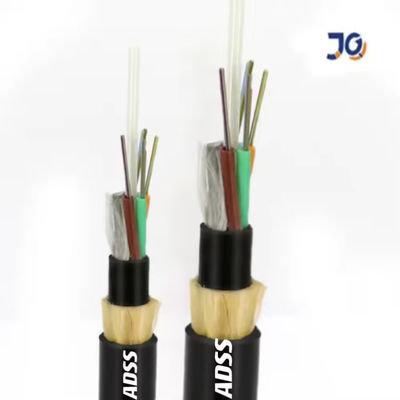 24 Hilos 48 Fo 72 96 144 Core Single / Double Sheath ADSS Outdoor Aerial All Dielectric Fiber Optical Cable Span 100m Pri