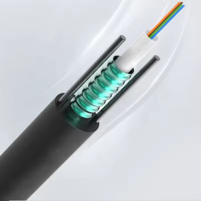 12 Core GYXTW Outdoor Fiber Optic Cable met uitstekende mechanische en milieuprestaties
