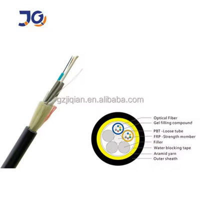 12Fo Fiber Optic ADSS Kabel Adss 12 Core Prijs Per KM Fiber Optic Kabel Zelf Ondersteuning Met Roll Drum Packing