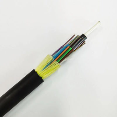 ADSS-optische vezelkabel tot 96 kernen, enkelvoudig jasje, volledig dielectrisch, zelfdragend, buitenoptisch kabel