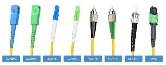 Hoogwaardige aangepaste Jumper SM MM Simplex Duplex 2.0mm 3.0mm FC/SC/LC/APC/UPC Fiber Optic Patch Cord