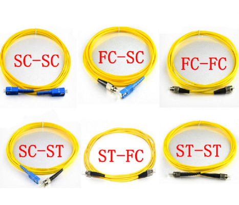 Hoogwaardige aangepaste Jumper SM MM Simplex Duplex 2.0mm 3.0mm FC/SC/LC/APC/UPC Fiber Optic Patch Cord