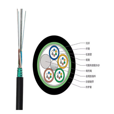 GYTS 48 Core Single Mode Multimode Vochtbestendige Stalen Tape Gepantserde Duct Glasvezel Kabel 1km Prijslijst per