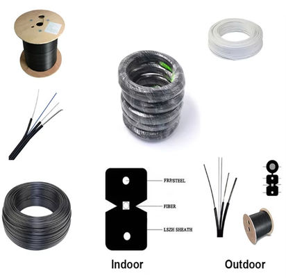 GJYXCH Glasvezel Drop Cable 1-4 Core FTTH G652D Simplex Indoor 1km 2km