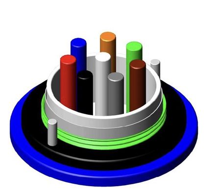 MGXTSV Vlamvertragende Duct Glasvezelkabel Buiten Ondergronds Mijn Single Mode Multi Mode