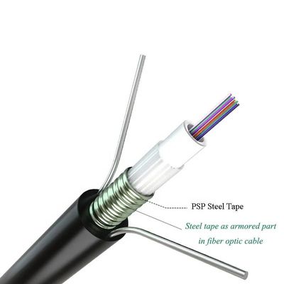 Buitenaf SingleMode Overhead Armored Fiber Optic Cable Gyxtw 2 4 6 8 12 24 Core Fiber Optic Cable