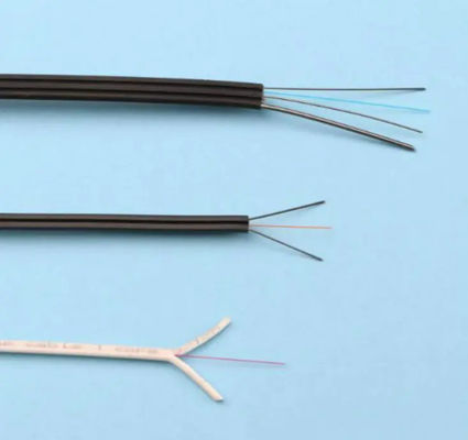 Glasvezelkabel 1 2 4 Core GJYXCH/GJYXFCH Staaldraad FTTH Dropkabel G657A Voor buiten