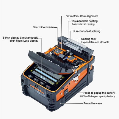 AI-9 Fusie Splicing Fibre Fusion Splicer Automatische FTTH Fibre Optical Welding Splicing Machines
