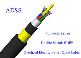 Dubbele jas ADSS luchtvezel-optische kabel Alle dielectrische zelfdragende optische kabel