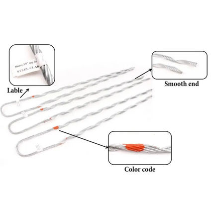 Voorgevormde spanningsclamps Guy Strip ADSS kabel accessoires Dead End Guy Grip